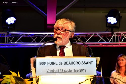 Discours inaugural pour la 800ème foire de septembre.