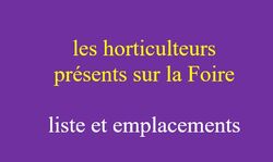 de nombreux horticulteurs vous attendent !
