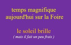 météo de la Foire