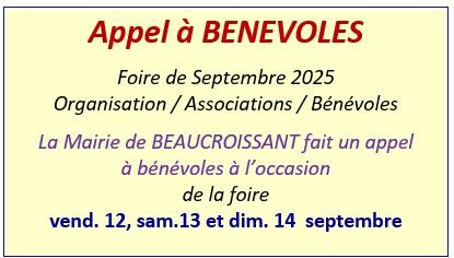 appel à bénévoles