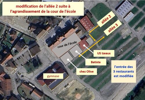 modification de l'allée 2