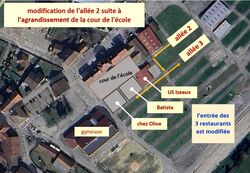 modification de l'allée 2